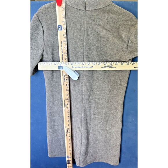 Zara Sweater Dress Medium Gray Pocket Short Sleeve Preppy Casual Fall NEW NWT - Picture 6 of 6